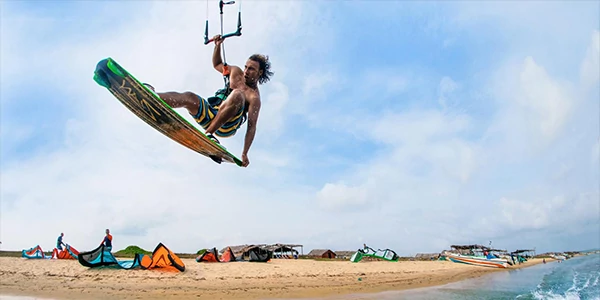 Kite surfing in Sri Lanka